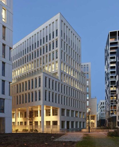 Programme immobilier tertiaire - Le Vendôme à Nantes (44) - Façade - Lamotte